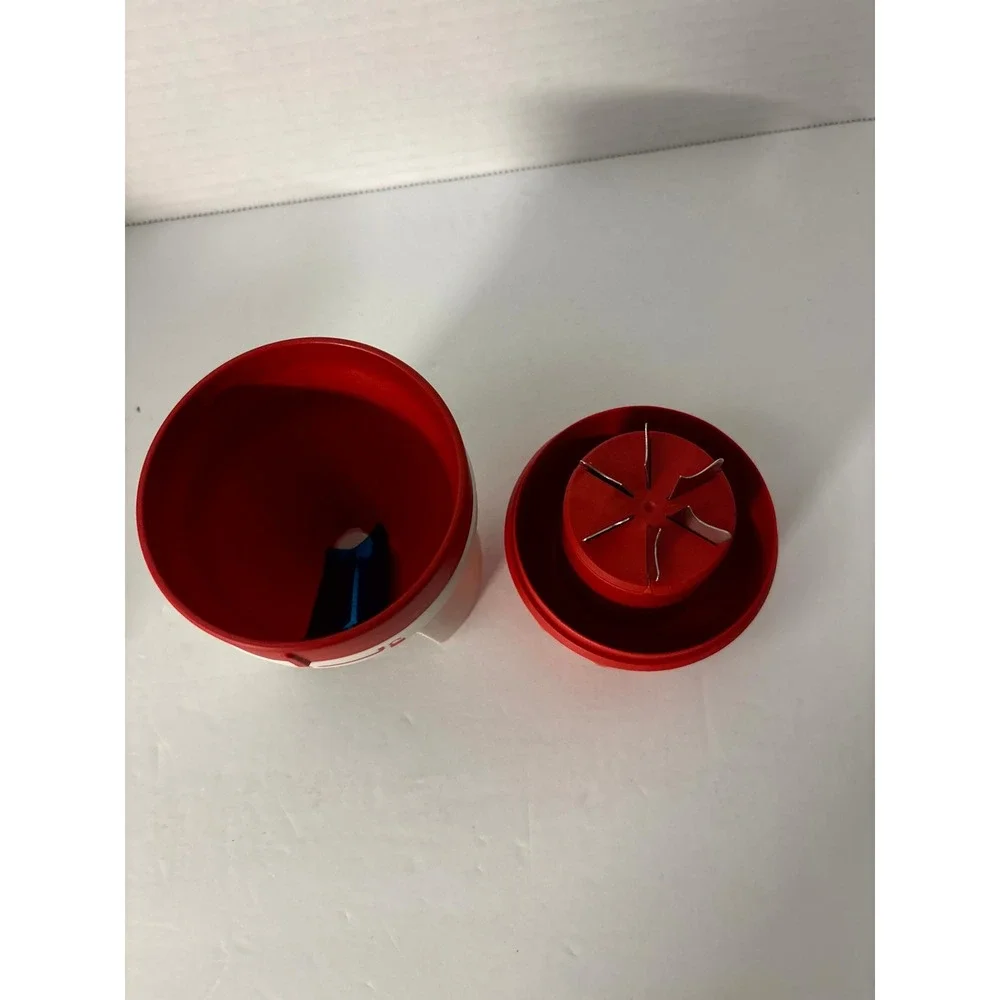 Tupperware Handy Spiral Slicer Chili Red & White Manual Vegetable Spiralizer New